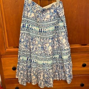 Chaps blue and white size small skirt.